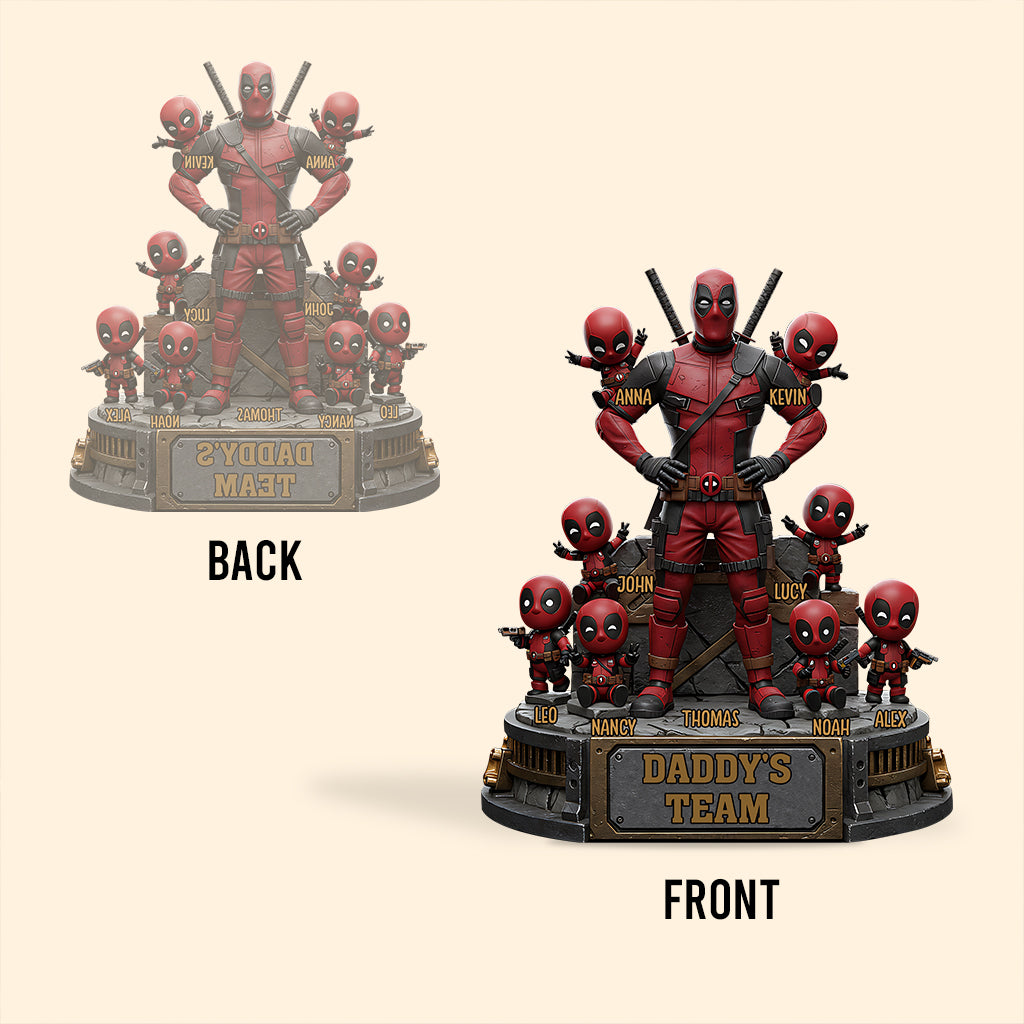 The Best Team - Personalized Father Custom Shaped Acrylic Plaque