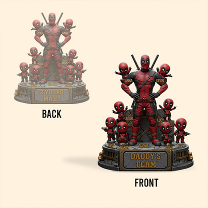 The Best Team - Personalized Father Custom Shaped Acrylic Plaque