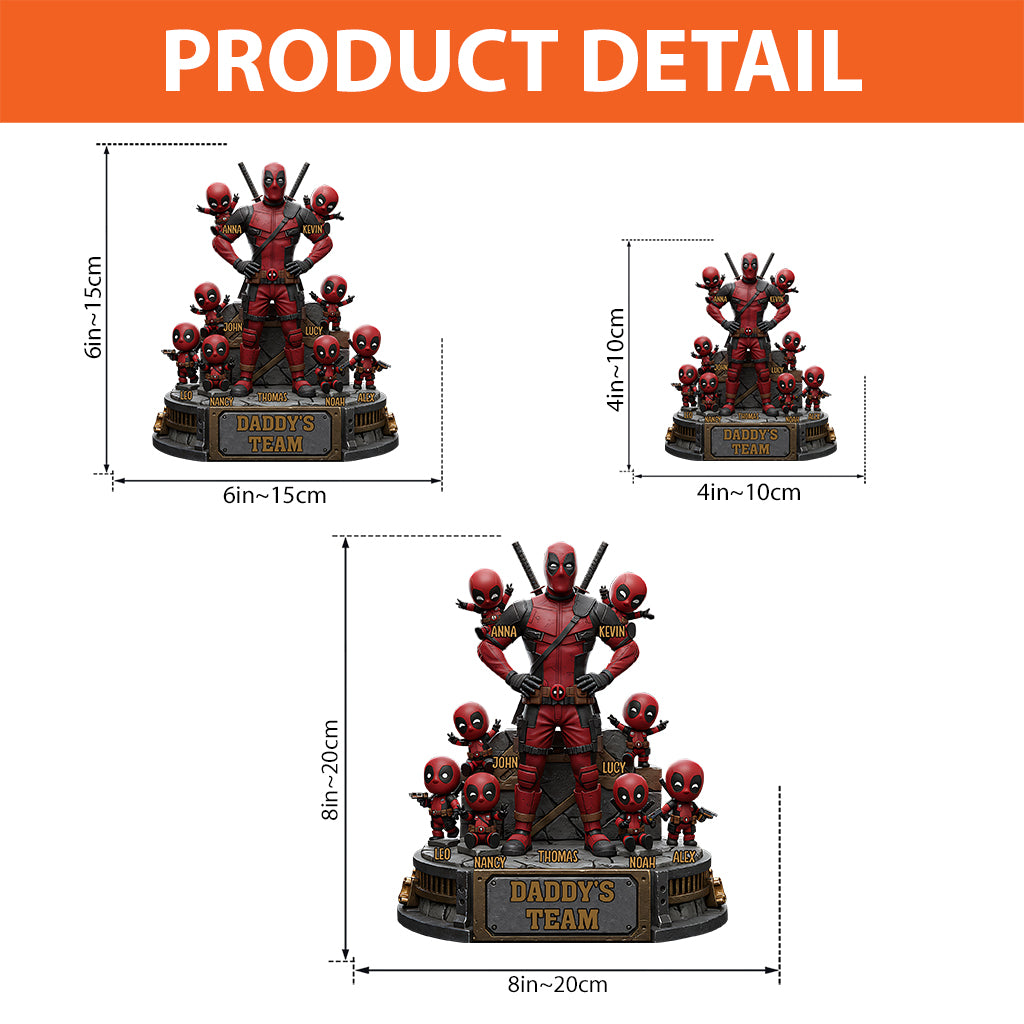 The Best Team - Personalized Father Custom Shaped Acrylic Plaque