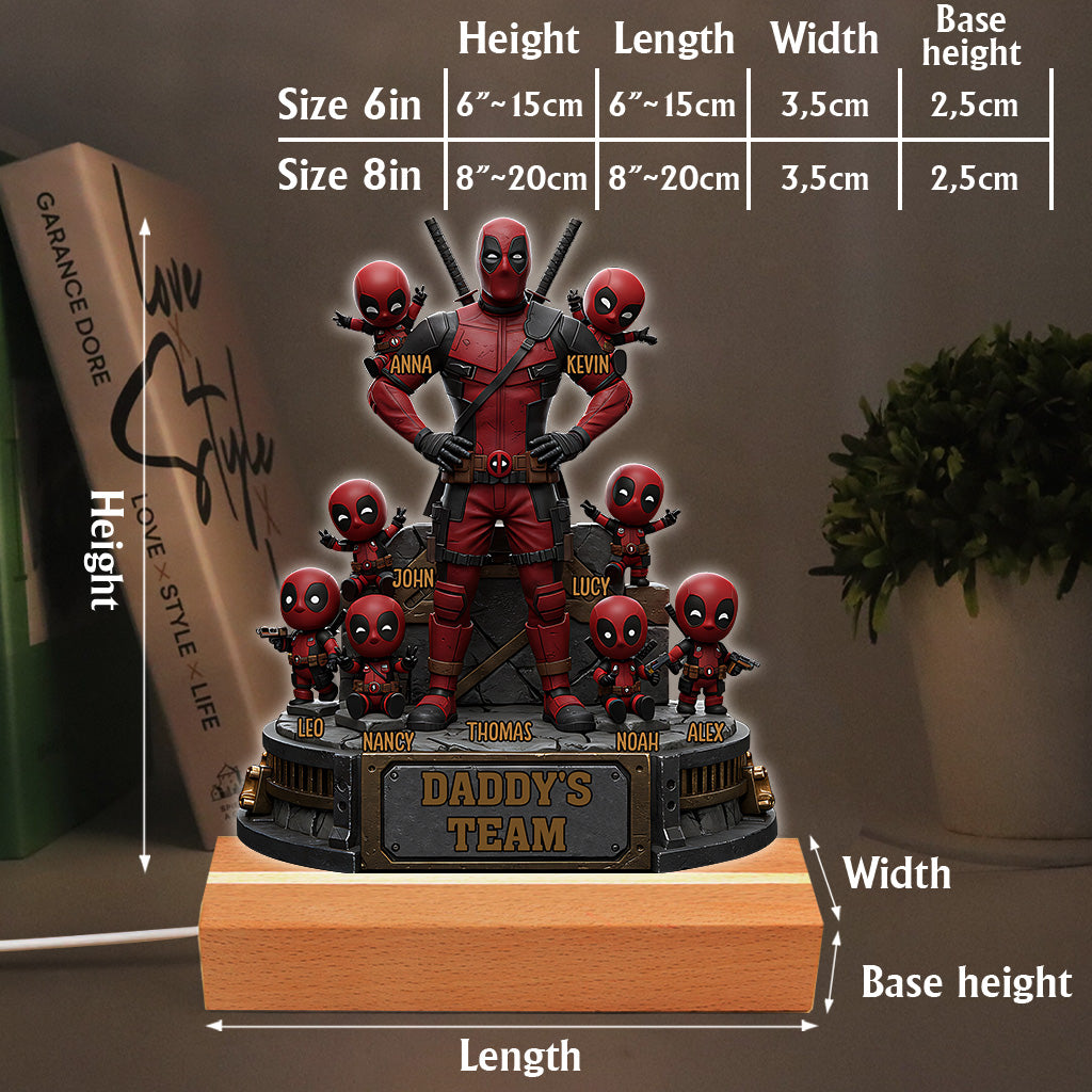 The Best Team - Personalized Father Custom Shaped Acrylic Plaque