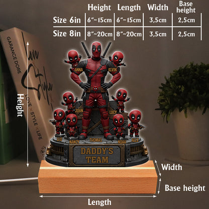 The Best Team - Personalized Father Custom Shaped Acrylic Plaque