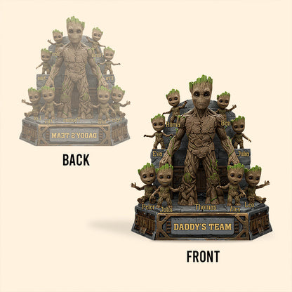 The Best Team - Personalized Father Custom Shaped Acrylic Plaque