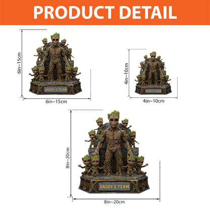 The Best Team - Personalized Father Custom Shaped Acrylic Plaque