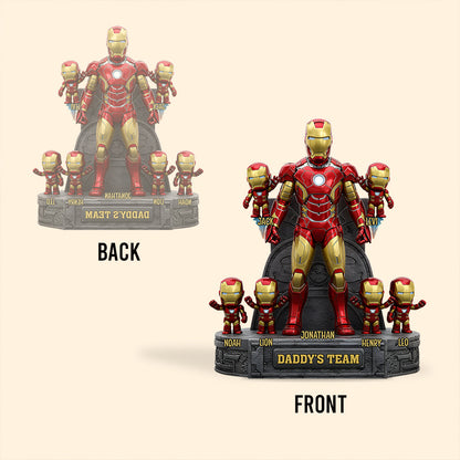 The Best Team - Personalized Father Custom Shaped Acrylic Plaque