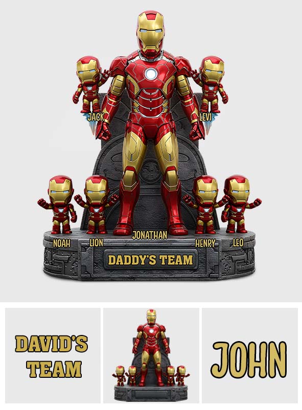 The Best Team - Personalized Father Custom Shaped Acrylic Plaque