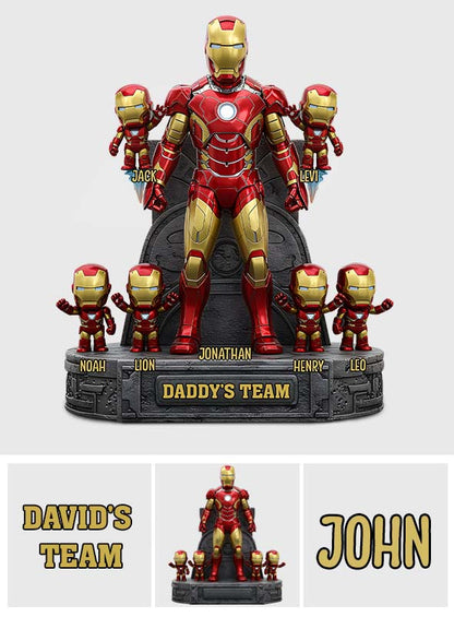 The Best Team - Personalized Father Custom Shaped Acrylic Plaque