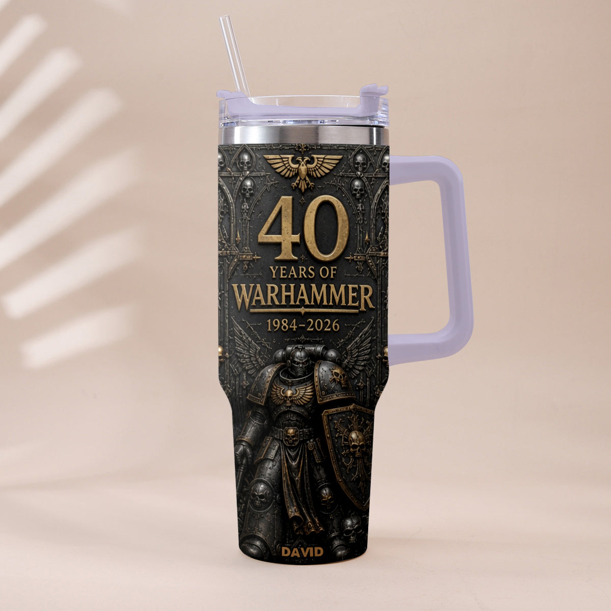 40 Years of Eternal Crusade - Personalized Endless War Tumbler With Handle