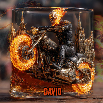 I Am A Legend - Personalized Biker Whiskey Glass