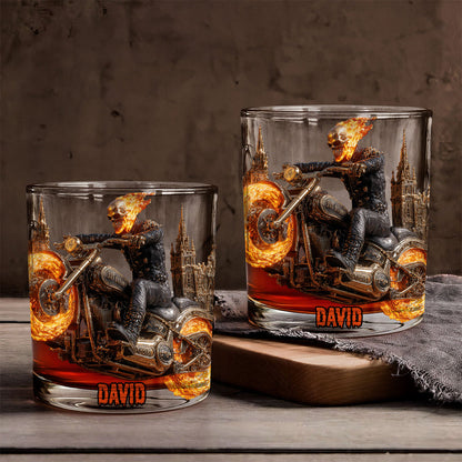 I Am A Legend - Personalized Biker Whiskey Glass