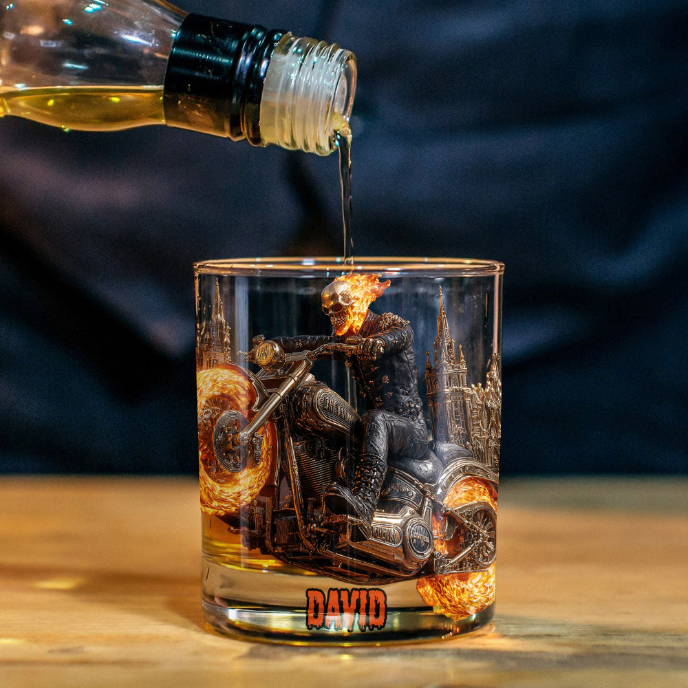 I Am A Legend - Personalized Biker Whiskey Glass