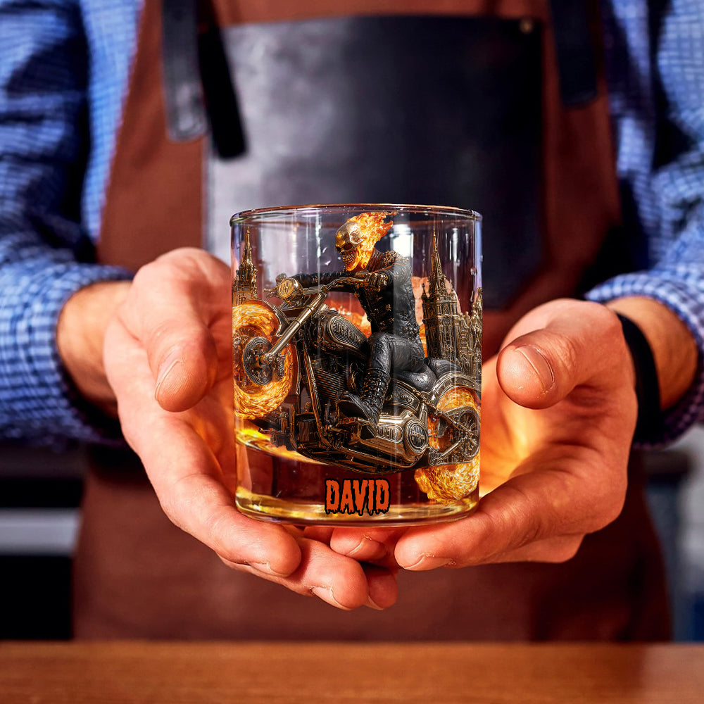 I Am A Legend - Personalized Biker Whiskey Glass