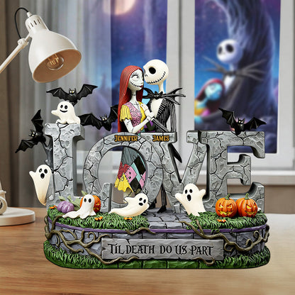 Til Death Do Us Part - Personalized Nightmare Custom Shaped Acrylic Plaque