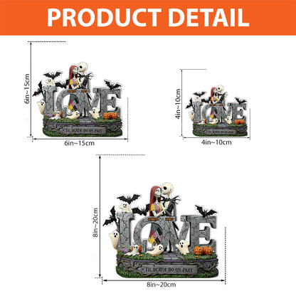 Til Death Do Us Part - Personalized Nightmare Custom Shaped Acrylic Plaque