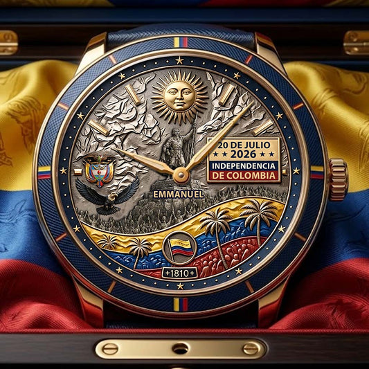Independencia De Columbia - Personalized Expats Hand Watch