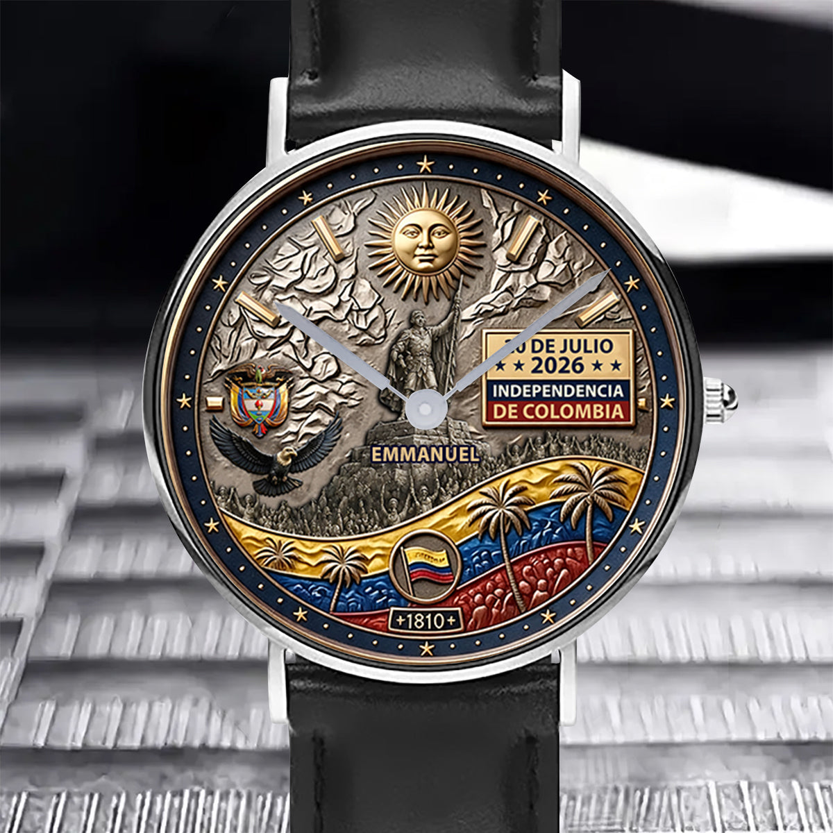 Independencia De Columbia - Personalized Expats Hand Watch