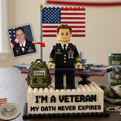 Military Veteran - Personalized Veteran Custom Shaped Acrylic Plaque