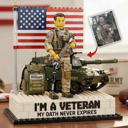 Military Veteran - Personalized Veteran Custom Shaped Acrylic Plaque