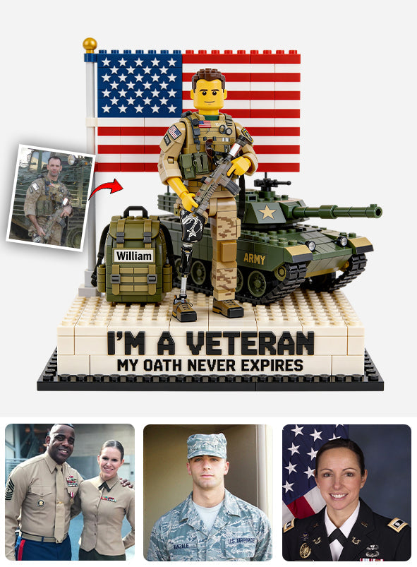 Military Veteran - Personalized Veteran Custom Shaped Acrylic Plaque