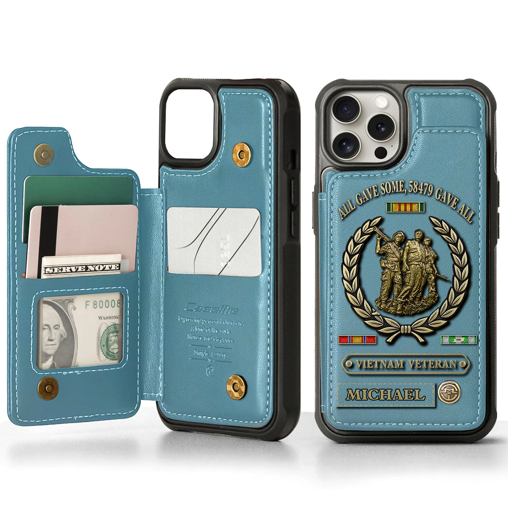 All Gave Some - Personalized Veteran Wallet Phone Case