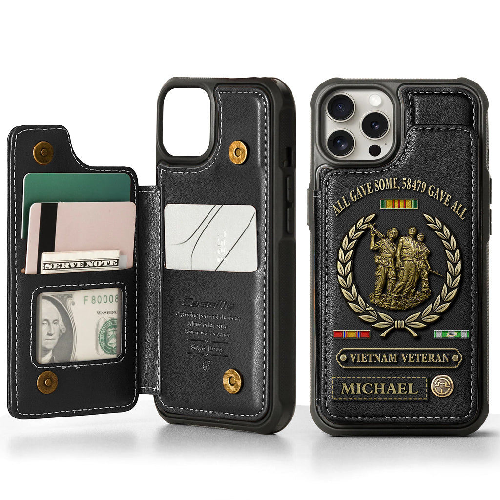 All Gave Some - Personalized Veteran Wallet Phone Case