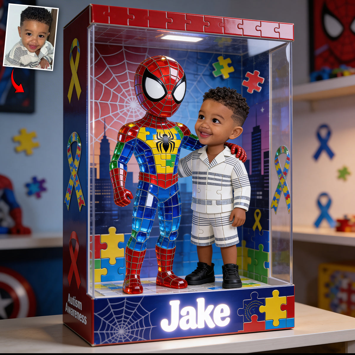 Accept Understand Love - Personalized Autism Awareness Custom Shaped Acrylic Plaque
