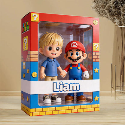 Kids Retro Game - Personalized Super Plumber Custom Shaped Acrylic Plaque