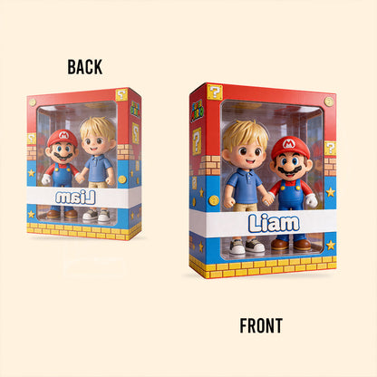 Kids Retro Game - Personalized Super Plumber Custom Shaped Acrylic Plaque