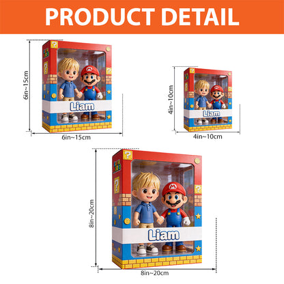 Kids Retro Game - Personalized Super Plumber Custom Shaped Acrylic Plaque
