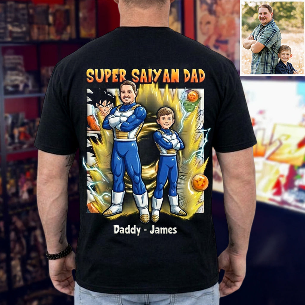 Legendary Super Power Father - Personalized Seven Balls T-shirt And Hoodie