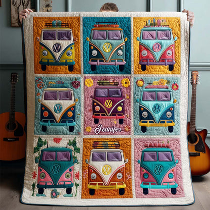 Hippie Caravans - Personalized Hippie Blanket