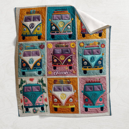 Hippie Caravans - Personalized Hippie Blanket