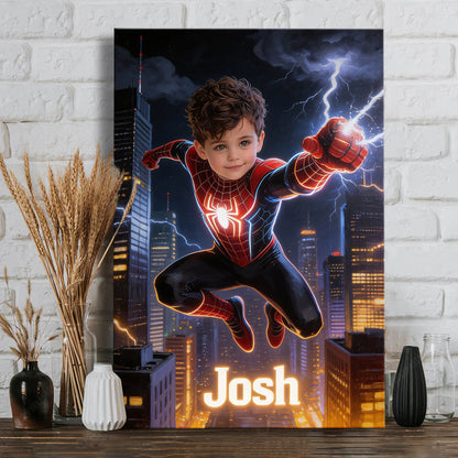 Into The Universe - Personalized Spider Canvas And Poster