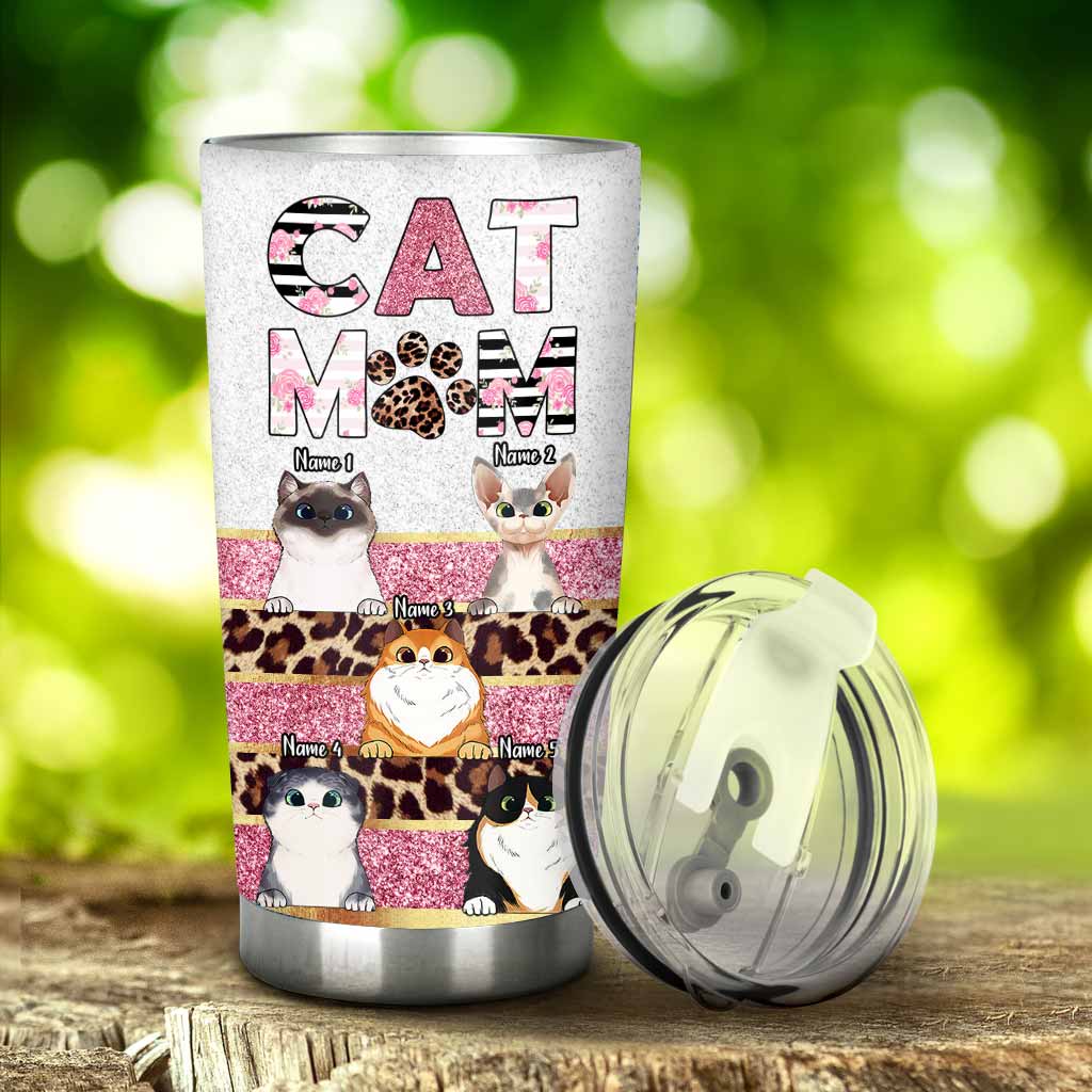 Cat Mom - Personalized Tumbler