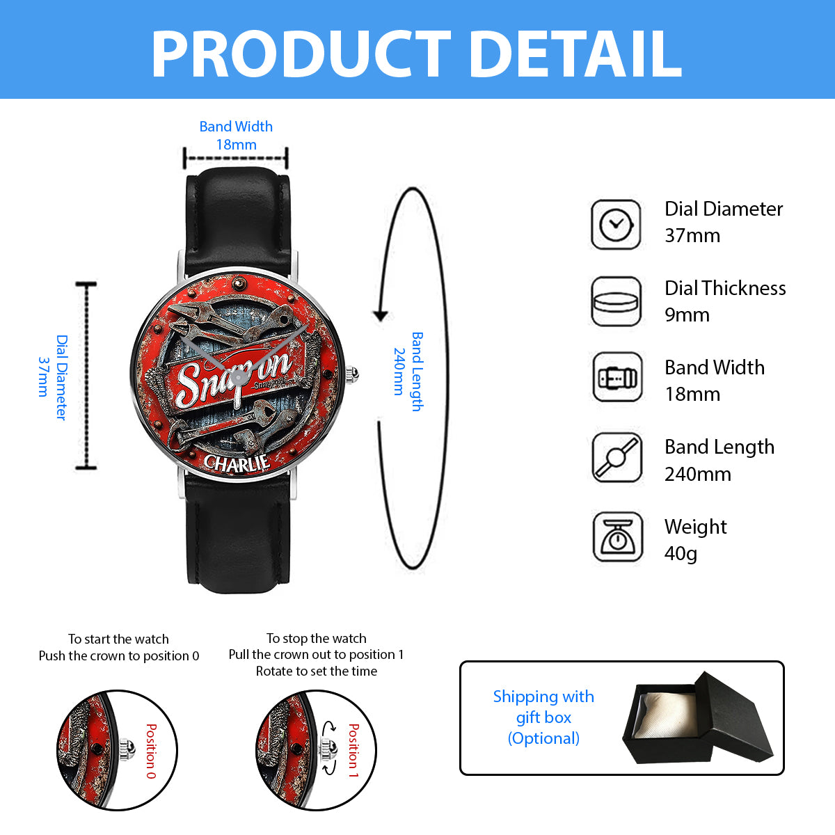 Love Being A Mechanic - Personalized Mechanic Hand Watch