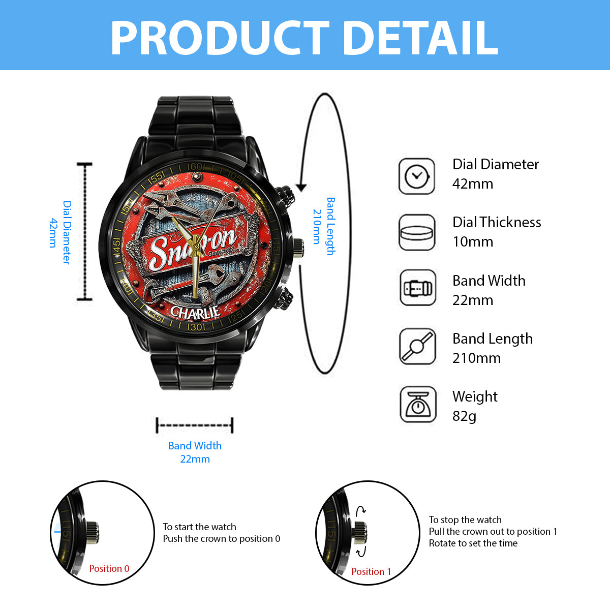 Love Being A Mechanic - Personalized Mechanic Hand Watch