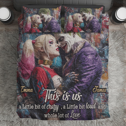 This Is Us - Crazy Couple - Personalized Bedding Set