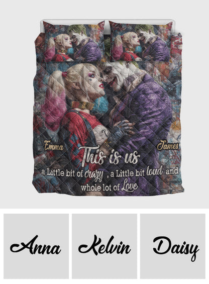 This Is Us - Crazy Couple - Personalized Bedding Set