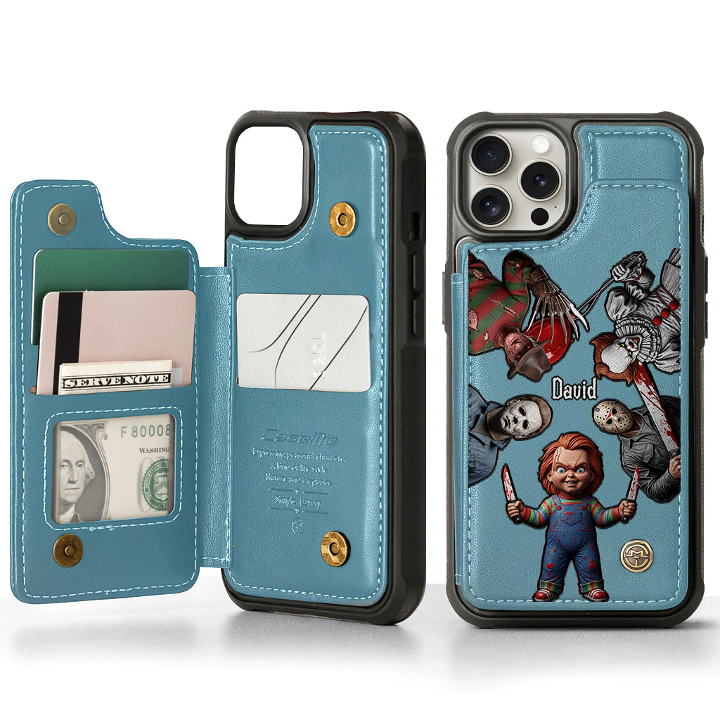 Horrors Characters - Personalized Horror Character Wallet Phone Case
