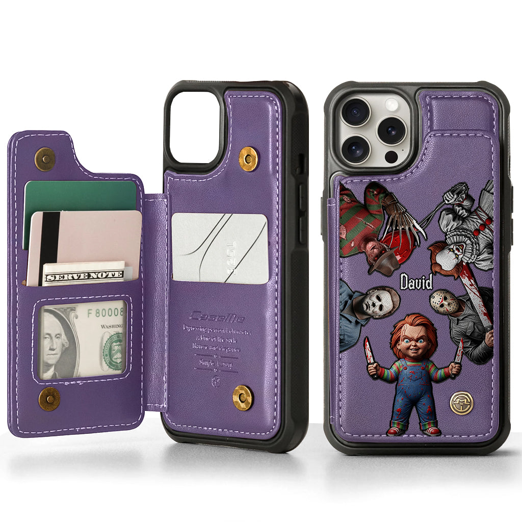 Horrors Characters - Personalized Horror Character Wallet Phone Case