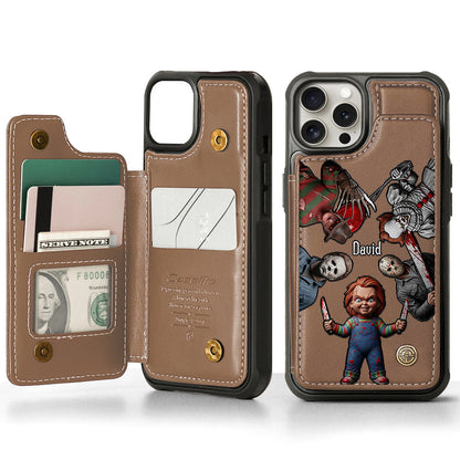 Horrors Characters - Personalized Horror Character Wallet Phone Case