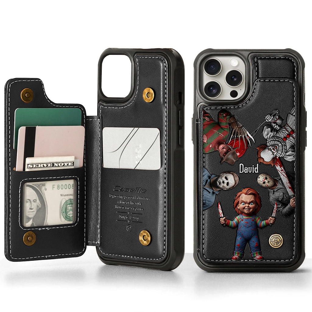 Horrors Characters - Personalized Horror Character Wallet Phone Case