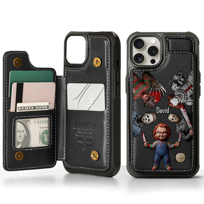 Horrors Characters - Personalized Horror Character Wallet Phone Case