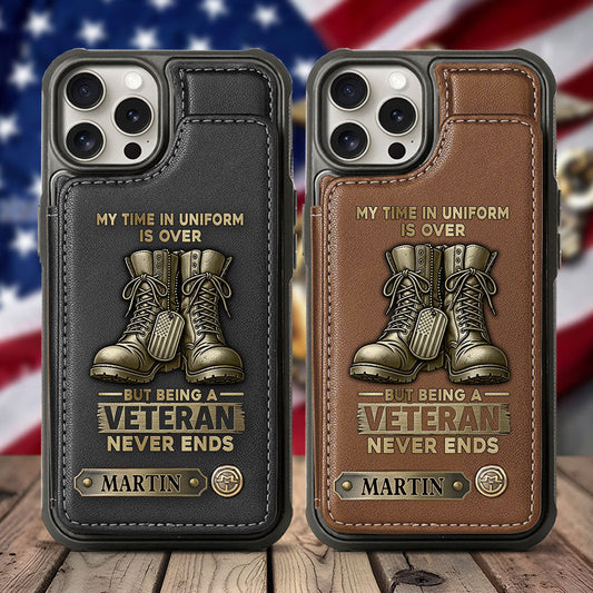 Proud Veteran - Personalized Veteran Wallet Phone Case