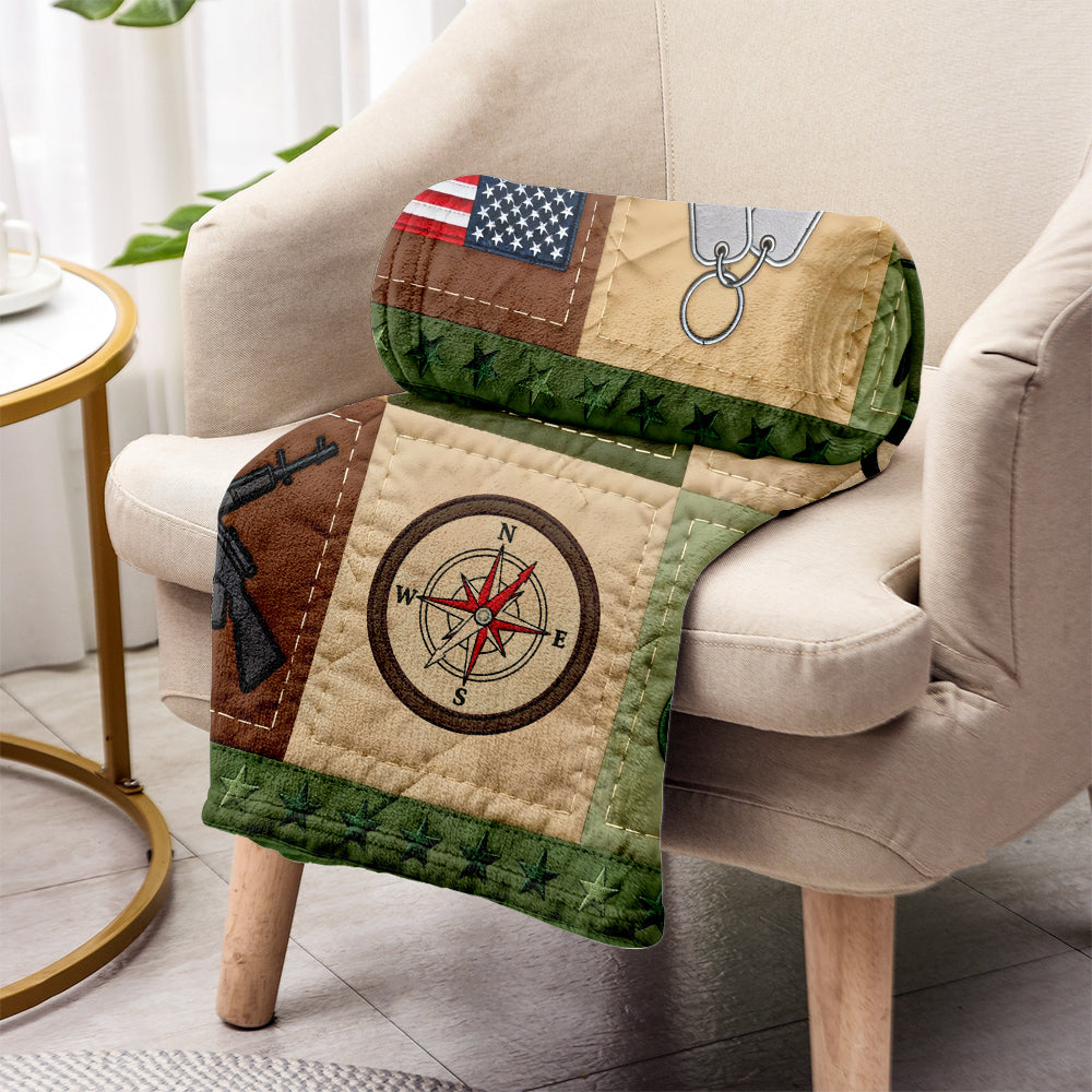 250 Years Of Honor - Personalized Veteran Blanket