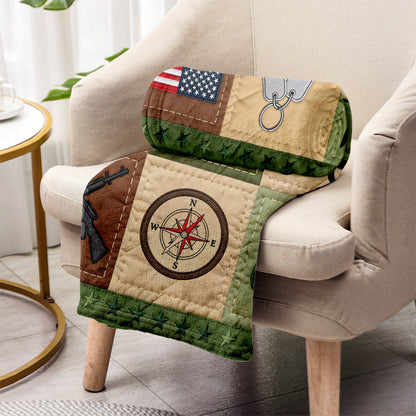 250 Years Of Honor - Personalized Veteran Blanket