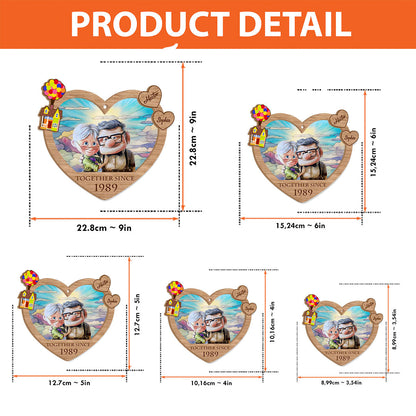 Together Since - Personalized Mouse 2 Layered Window Hanging Suncatcher