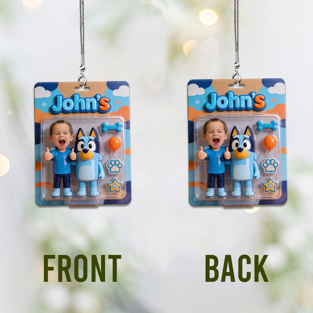 Blue Dog, Best Gift for Kids - Personalized Blue Dog Car Ornament
