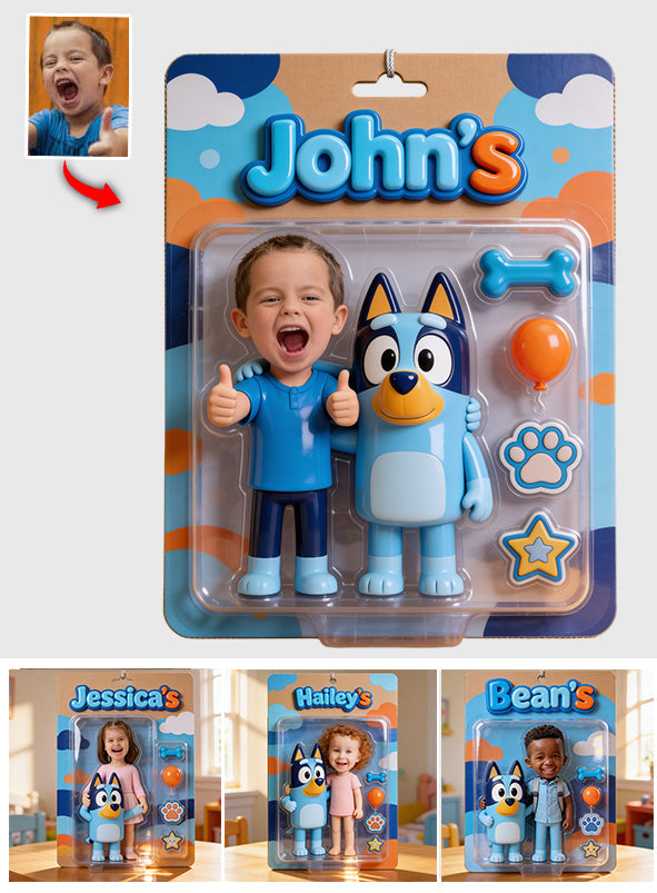 Blue Dog, Best Gift for Kids - Personalized Blue Dog Car Ornament