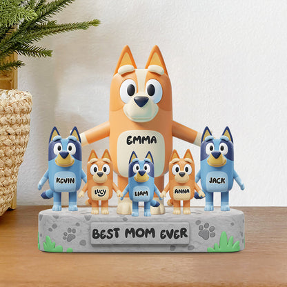 Best Mom Ever - Personalized Mother Custom Shaped Acrylic Plaque