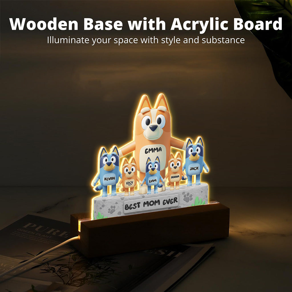 Best Mom Ever - Personalized Mother Custom Shaped Acrylic Plaque